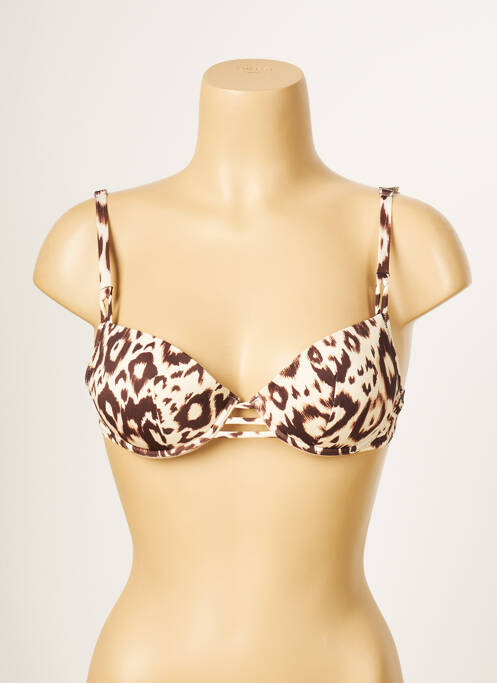 Sutien de costum de baie bej ANTIGEL femeie