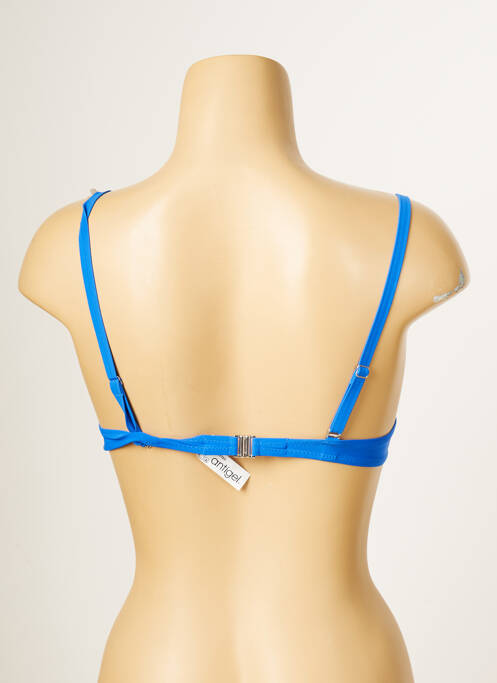 Sutien de costum de baie elasticitate top sutien push-up albastru ANTIGEL femme