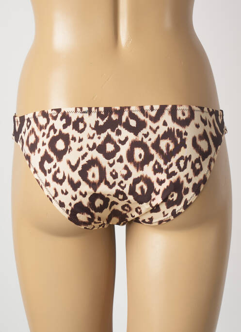 Chiloți de baie efect material satinat chiloți bej ANTIGEL femme