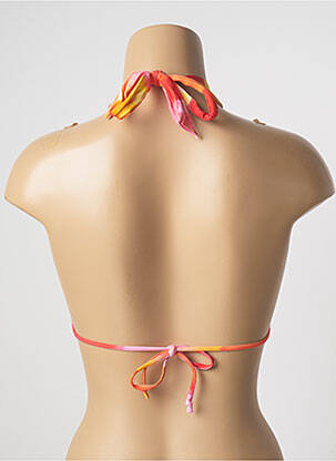 Sutien de costum de baie elasticitate top triunghiuri portocalie CHERRY BEACH femeie