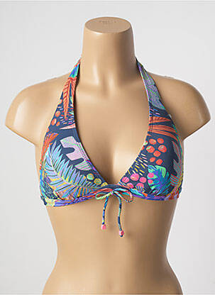 Sutien de costum de baie elasticitate sutien cu susținere înaltă și burete detașabil albastru CHERRY BEACH femeie