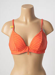 Sutien de costum de baie elasticitate sutien cupe întregi cu decolteu înalt portocaliu CHERRY BEACH femeie