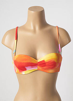 Sutien de costum de baie elasticitate top sutien modelat portocalie CHERRY BEACH femeie