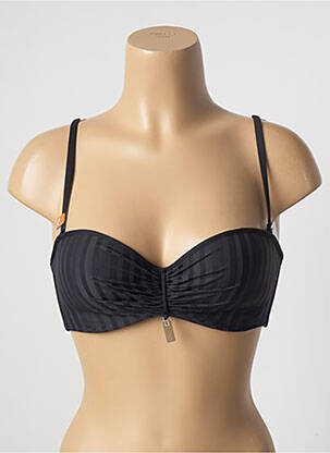 Sutien de costum de baie elasticitate top sutien modelat negru CHERRY BEACH femeie