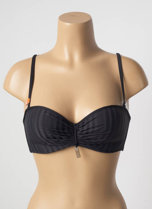 Sutien de costum de baie negru CHERRY BEACH femeie