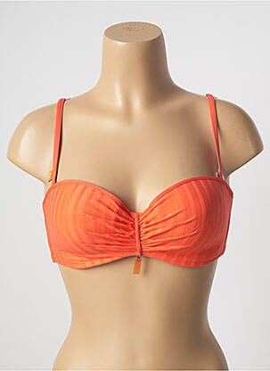 Sutien de costum de baie elasticitate top sutien modelat portocalie CHERRY BEACH femeie
