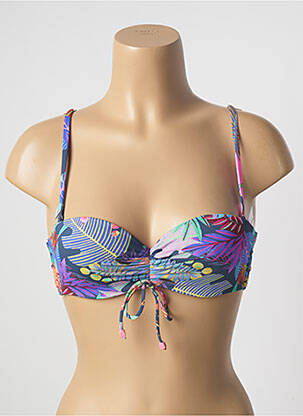 Sutien de costum de baie elasticitate top sutien modelat albastru CHERRY BEACH femeie