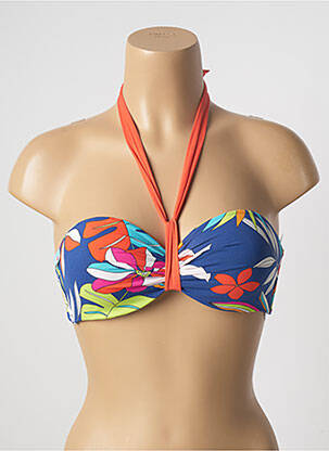 Sutien de costum de baie elasticitate top sutien modelat portocalie CHERRY BEACH femeie