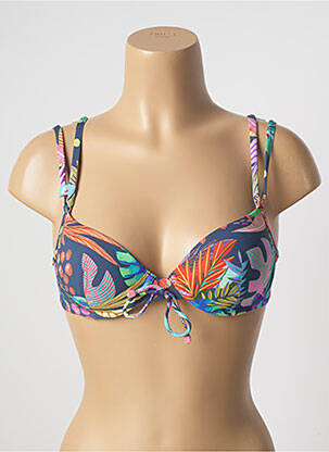 Sutien de costum de baie elasticitate top sutien modelat albastru CHERRY BEACH femeie