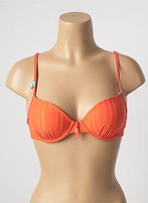 Sutien de costum de baie elasticitate top sutien modelat portocalie CHERRY BEACH femeie