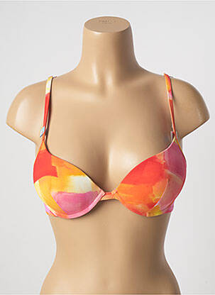 Sutien de costum de baie elasticitate top sutien push-up portocalie CHERRY BEACH femeie