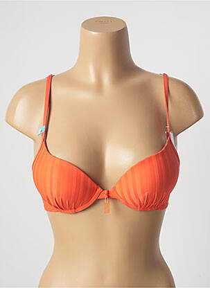 Sutien de costum de baie elasticitate top sutien push-up portocalie CHERRY BEACH femeie