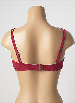 Sutien de costum de baie bretele elastice detașabile top sutien modelat roșu BELCOR femeie