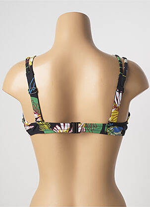 Sutien de costum de baie elasticitate sutien cupe întregi cu decolteu înalt negru BELCOR femeie