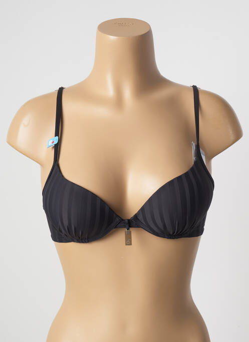 Sutien de costum de baie elasticitate top sutien push-up negru CHERRY BEACH femme