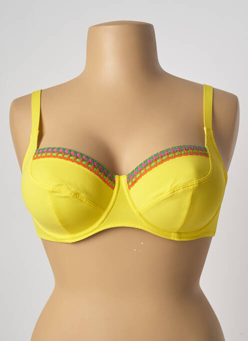 Sutien de costum de baie galben ANTIGEL femeie