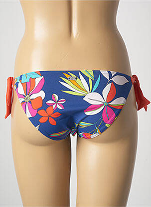 Chiloți de baie microfibre bikini albastru CHERRY BEACH femeie