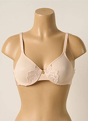 Sutien broderie sutien cupe întregi cu decolteu înalt roz CHANTELLE femeie