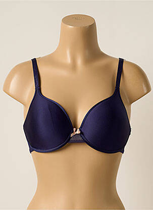 Sutien efect material satinat top sutien modelat albastru CHANTELLE femeie