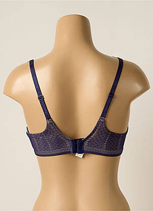 Sutien efect material satinat top sutien modelat albastru CHANTELLE femeie