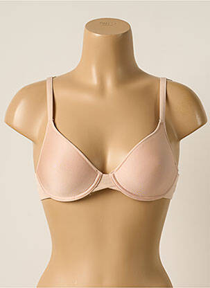Sutien efect material satinat top sutien modelat roz CHANTELLE femeie