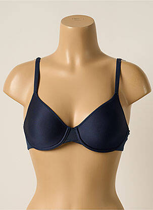 Sutien efect material satinat top sutien modelat albastru CHANTELLE femeie