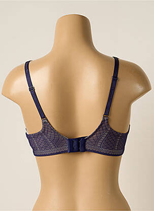Sutien efect material satinat top sutien modelat albastru CHANTELLE femeie