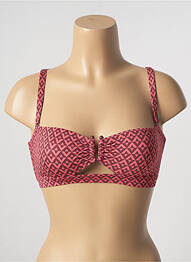 Sutien de costum de baie elasticitate sutien balconet cu decolteu înalt roz SIMONE PERELE femeie