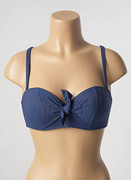 Sutien de costum de baie elasticitate top sutien push-up albastru SIMONE PERELE femme