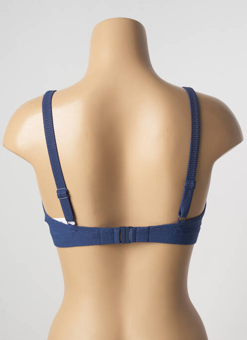 Sutien de costum de baie elasticitate sutien cupe întregi cu decolteu înalt albastru SIMONE PERELE femme