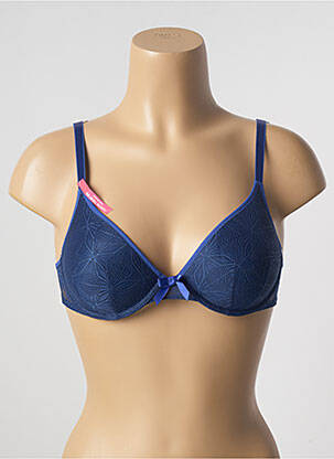 Sutien efect material satinat top sutien modelat albastru PASSIONATA femeie