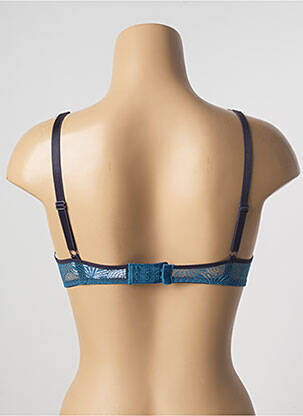 Sutien efect material satinat top sutien push-up albastru PASSIONATA femeie