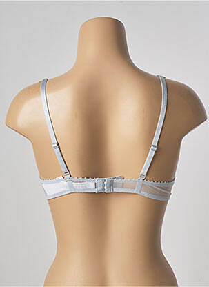 Sutien efect material satinat top sutien push-up albastru PASSIONATA femeie