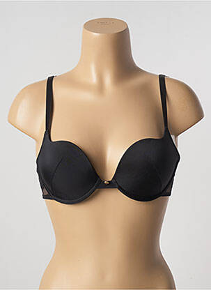 Sutien efect material satinat top sutien modelat negru ALLUMETTE femeie