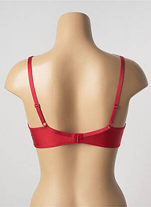 Sutien efect material satinat top sutien modelat roșu ALLUMETTE femeie