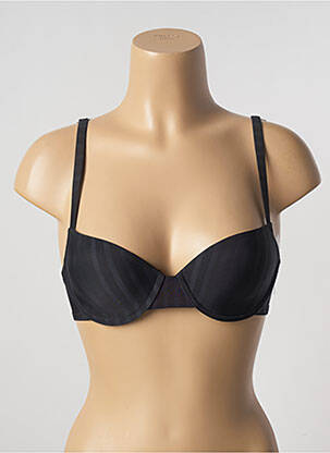 Sutien efect material satinat top sutien modelat negru ALLUMETTE femeie
