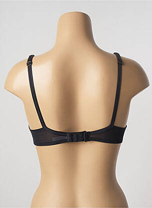 Sutien efect material satinat sutien cu susținere înaltă și burete detașabil negru ALLUMETTE femeie