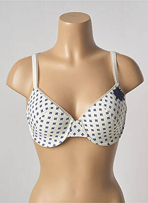 Sutien efect material satinat top sutien push-up bej ALLUMETTE femeie