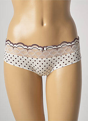 Shorty efect material satinat bej ALLUMETTE femeie