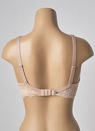 Sutien efect material satinat top sutien modelat culoare piersică SIMONE PERELE femeie