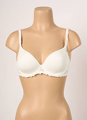 Sutien efect material satinat top sutien modelat bej SIMONE PERELE femeie