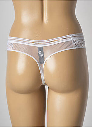 Tanga tulle transparent alb IMPLICITE femeie
