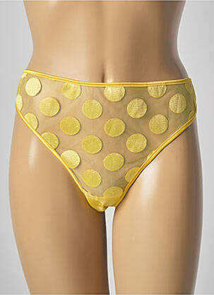 Tanga elasticitate galben IMPLICITE femeie