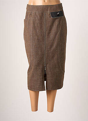 Fustă midi maro JUMFIL femeie