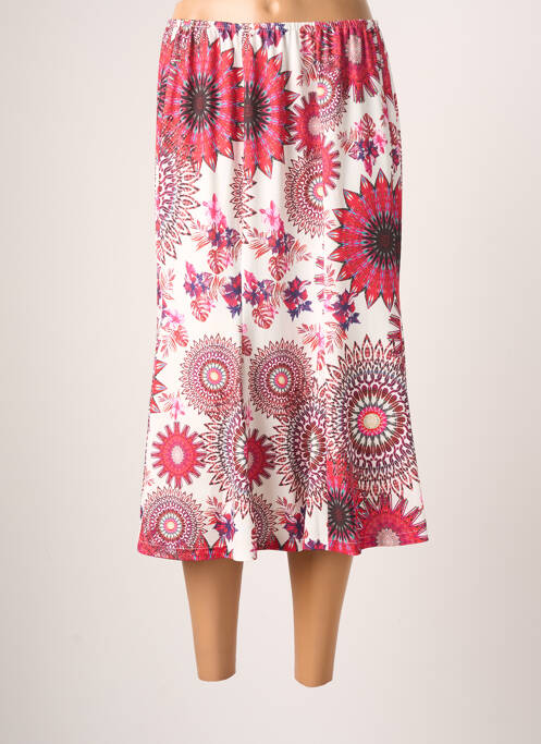 Fustă midi roz JUMFIL femeie