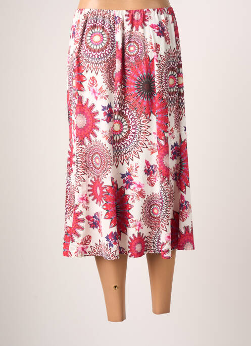 Fustă midi roz JUMFIL femeie