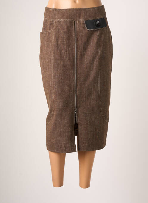 Fustă midi maro JUMFIL femeie