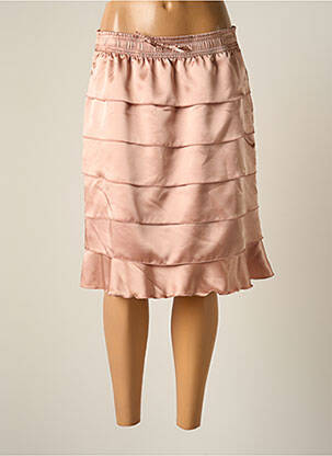 Fustă midi roz JUMFIL femeie