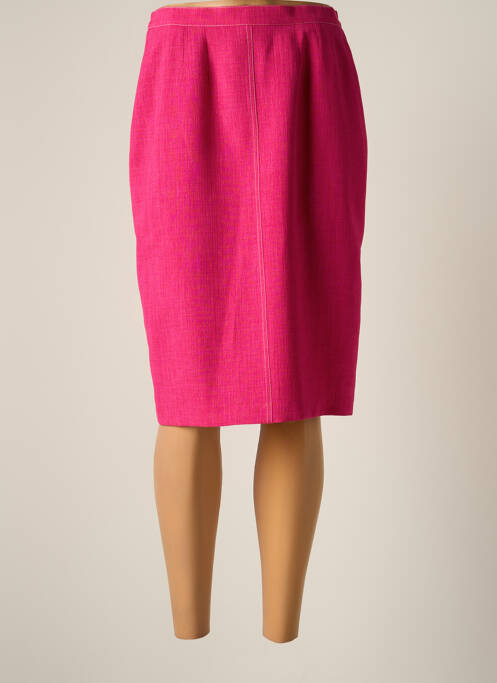 Fustă midi roz JUMFIL femeie