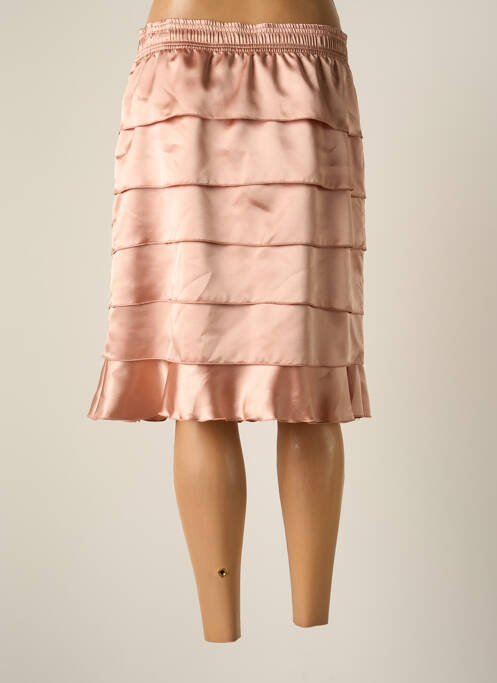 Fustă midi roz JUMFIL femeie